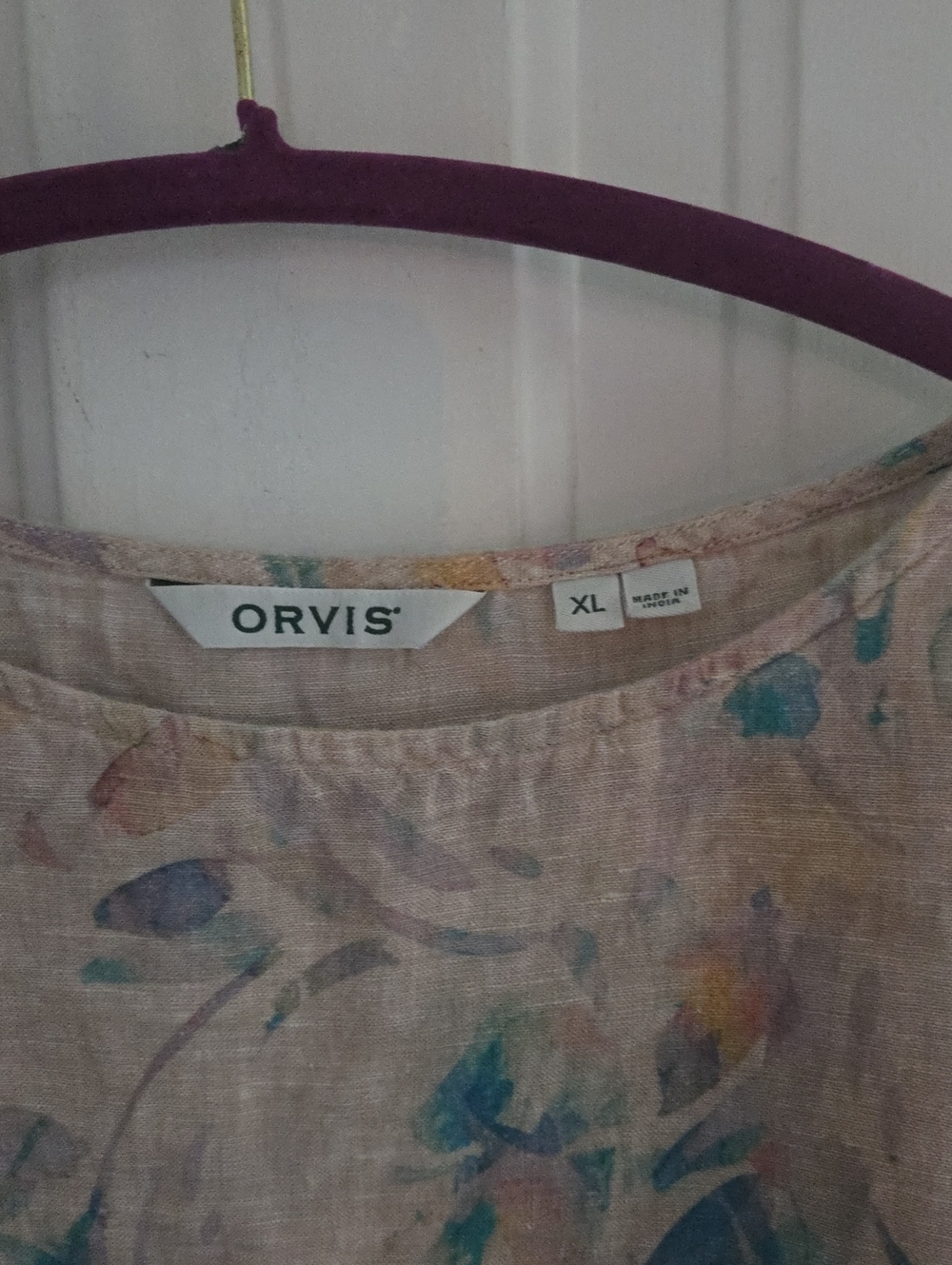 Orvis Watercolor Linen Blouse - Picture 2 of 6